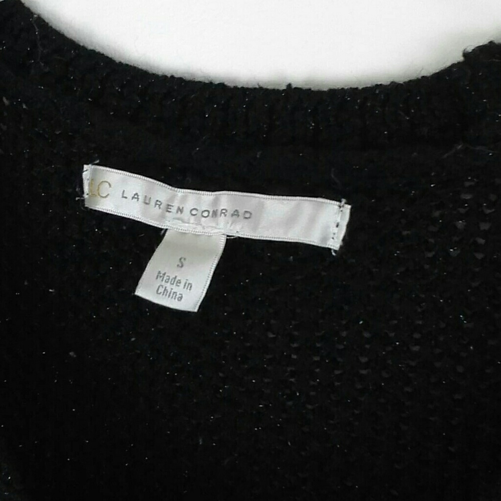 Lauren Conrad Shimmer Bow Sweater Size Small - Picture 4 of 4